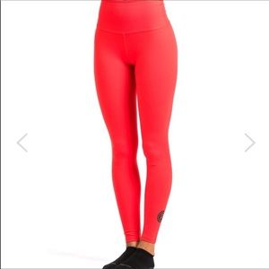Pure Barre Beyond Yoga Red Full length legging S